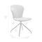 Armen Living Petrie Dining Room Accent Chair in Gray Fabric and Faux Leather with Black Finish, PK2 LCPESIGR - alternate 7